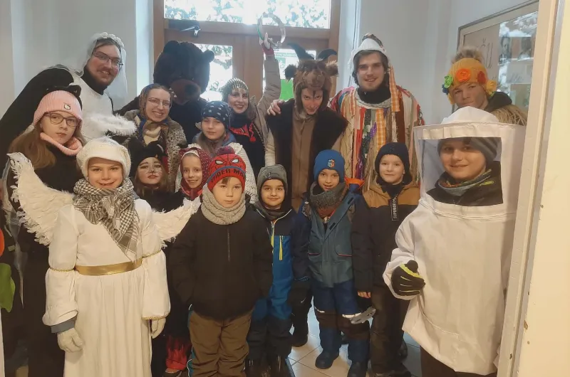 Divadlo Kukuč s dětmi