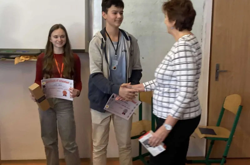 Předávání cen 2. místo starší kategorie