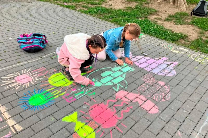 malování na chodník