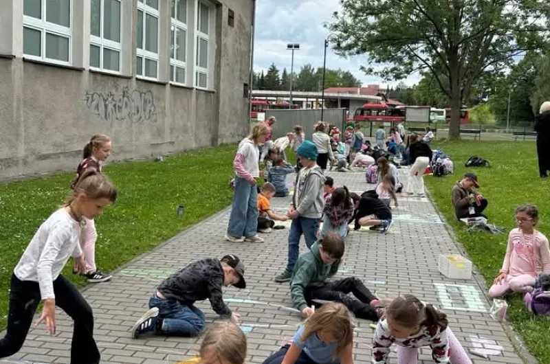 malování na chodník