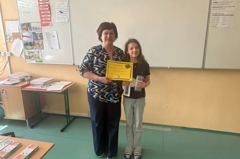 Soutěž v anglickém jazyce pro žáky 5. ročníku