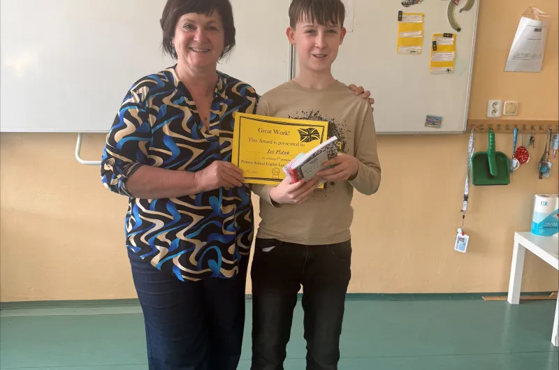 Soutěž v anglickém jazyce pro žáky 5. ročníku