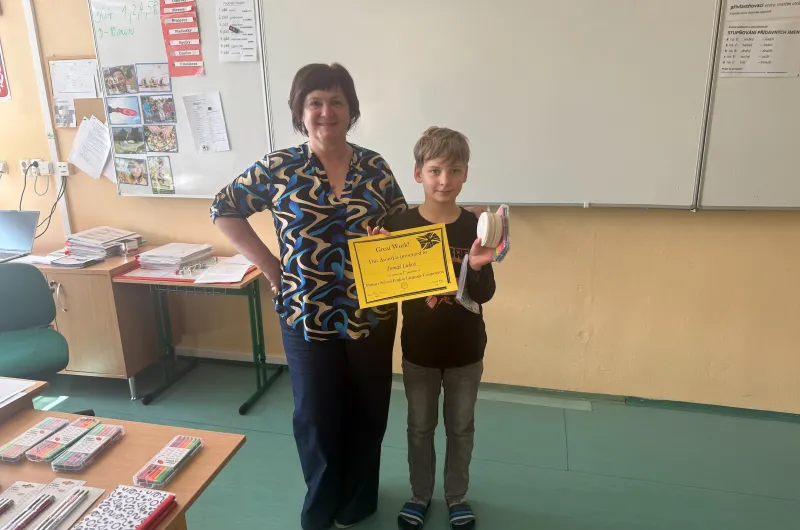 Soutěž v anglickém jazyce pro žáky 5. ročníku