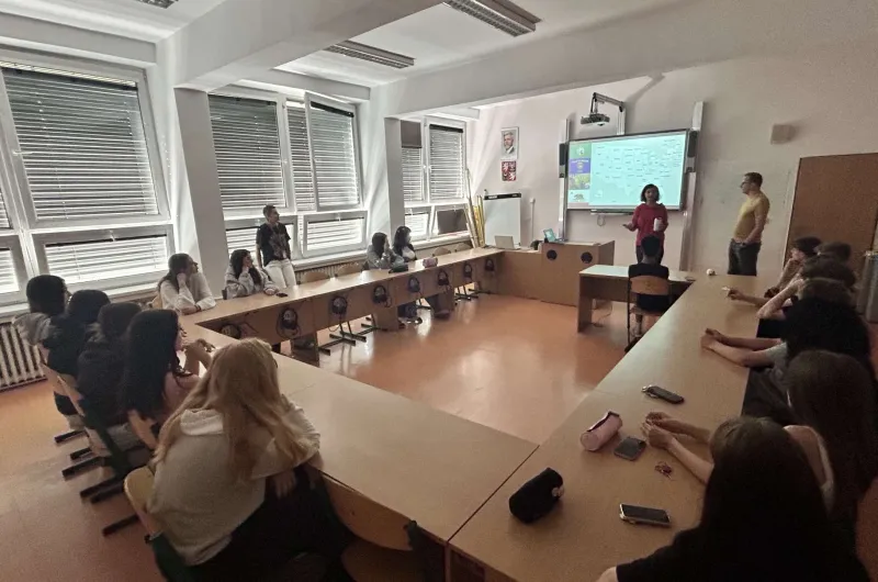 Deváťáci objevovali Ameriku i život na trailu